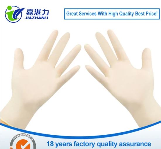 Eco-Friendly Powdered/Powder Free Disposable Latex Gloves Surgical Examination Latex Rubber Gloves